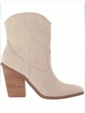 Dolce Vita Taupe Western Ankle Booties